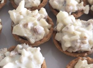 Una foto de Dip de pera con queso azul y almendras (Pasabocas)