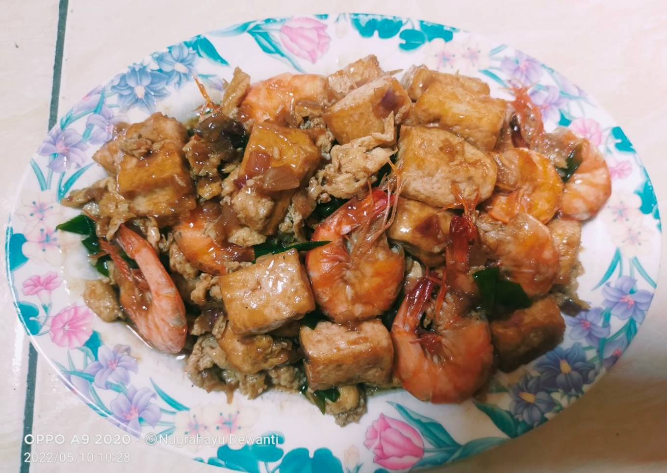 Udang Telur Tahu Saos Tiram