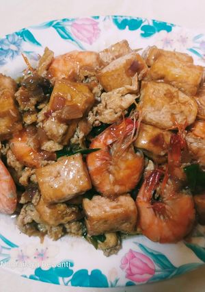 Foto resep Udang Telur Tahu Saos Tiram