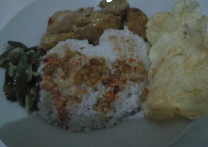 Nasi gurih simple rice cooker