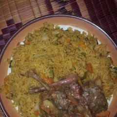 Nigerian Fried rice A picture of Nigerian Fried rice.