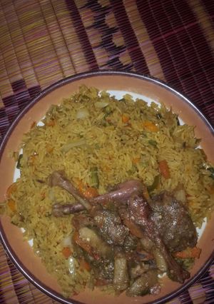 A picture of Nigerian Fried rice.