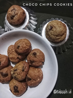 Foto resep Choco chips almond cookies