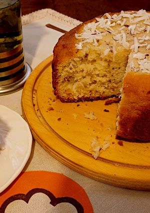 عکسی از دستور کیک نارگیل تازه🥥