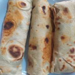 A picture of Home made shawarma.