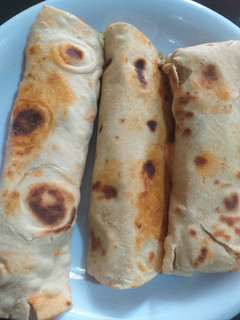 A picture of Home made shawarma.