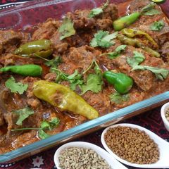A picture of Mutton Achar ghosht.