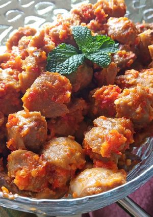 Foto resep Bakso mercon nyemek