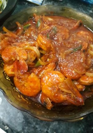 Foto resep Udang Saos Padang