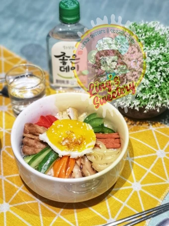 Easy Steps Make Recipes Bibimbap - Korean Food the Can Spoil the Tongue Really Delicious.