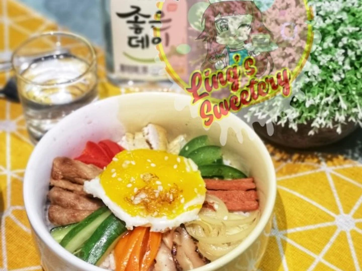 Easy Steps Make Recipes Bibimbap - Korean Food the Can Spoil the Tongue Really Delicious.