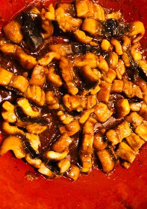 Hình của món Lươn chiên gừng cho bé.