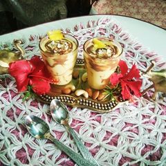 Mango yogurt Lassi A picture of Mango yogurt Lassi.