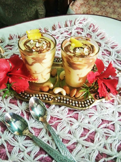 A picture of Mango yogurt Lassi.
