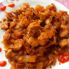 A picture of Mie Tiaw Goreng Bakso.