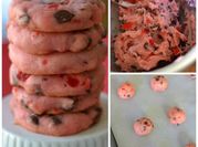 A picture of cherry chocolate chip cookies