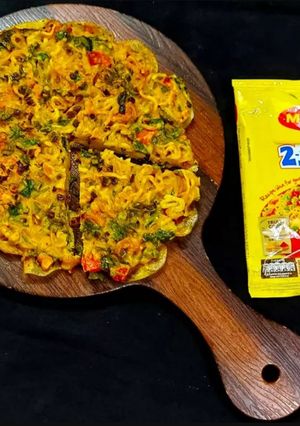 A picture of Maggi Potato Omlette.