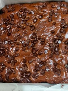 Foto resep Brownies panggang chocolate chip