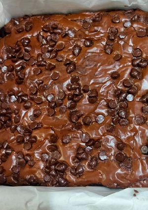 Foto resep Brownies panggang chocolate chip
