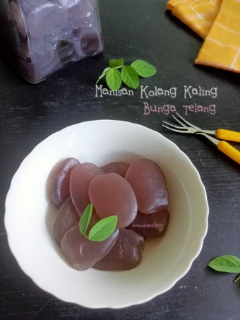 Cara Mudah Menyiapkan Resep Manisan Kolang Kaling Bunga Telang yang Lezat Anti Ribet, Mantap Sekali