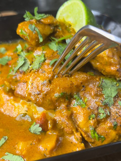 A picture of Jamaican Curry Chicken.
