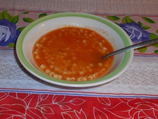 Sopa de pasta casera mexicana