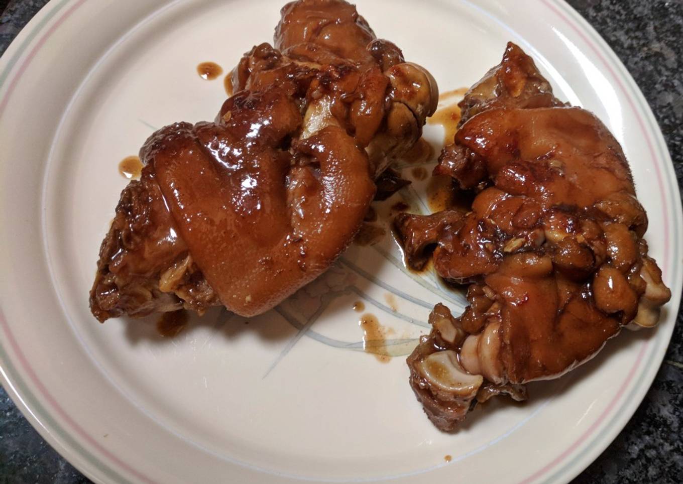 Chinese boiled pork legs