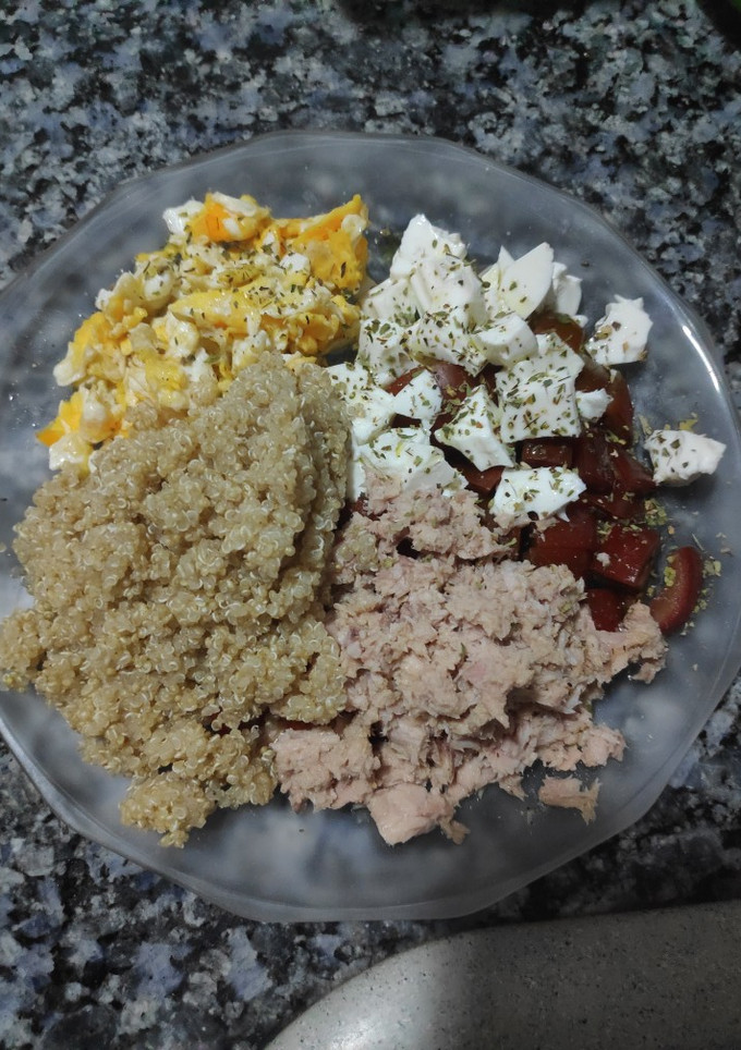 Una foto de Ensalada alta en proteínas