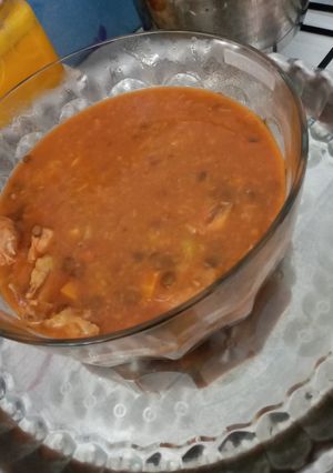 عکسی از دستور سوپ مرغ