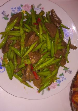 Foto resep Tumis buncis baso saus tiram