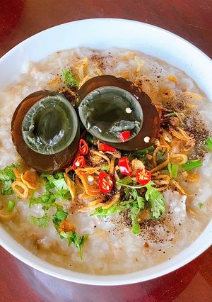 Hình của món Cháo sườn hạt sen nấm 🍲.