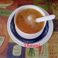 A picture of Moong dal & lauki soup (Healthy soup for patients).