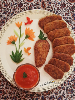 عکسی از دستور کتلت هویج🥕