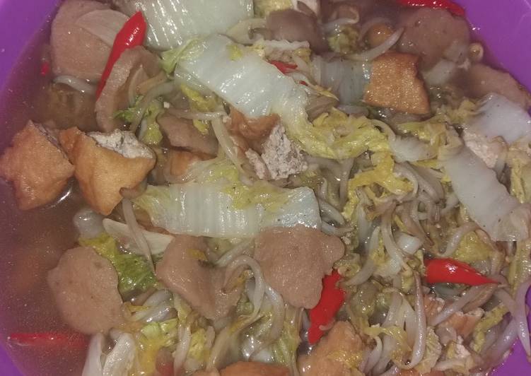 Anti Ribet, Memasak Tumis sawi putih tahu bakso Menu Enak Dan Mudah Dibuat
