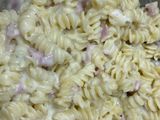 Espirales con salsa Alfredo