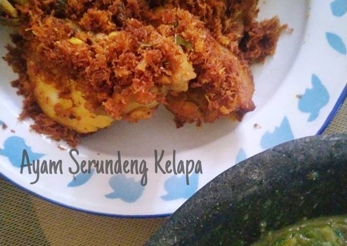 Resep Ayam Serundeng Kelapa yang Enak Banget