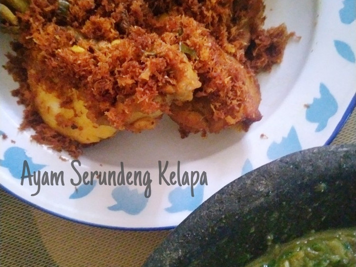 Resep Ayam Serundeng Kelapa, Enak Banget