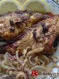 Redfish in the oven with an oil and oregano dressing