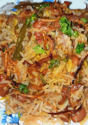A picture of Rajma Pulaw.