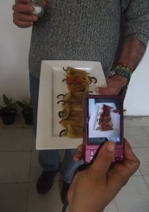 Una foto de Chiles gueros asados para carne asada el ocote