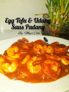 Foto resep Egg Tofu Udang Saus Padang