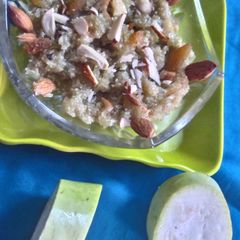 A picture of Bottle gourd (Lauki) halwa.