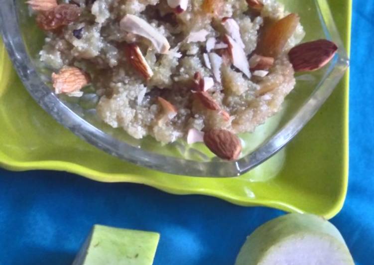 Easiest Way to Make Super Quick Homemade Bottle gourd (Lauki) halwa