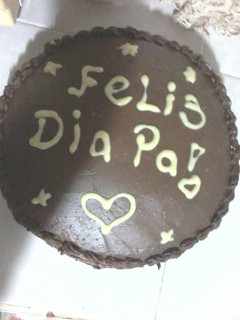 Una foto de Ganache de chocolate