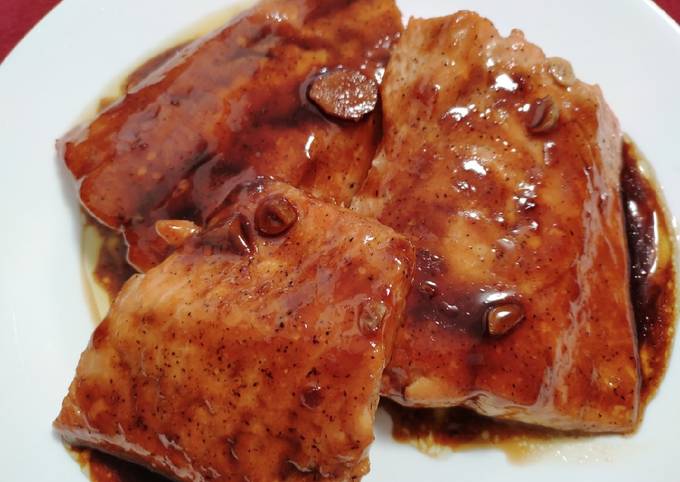 Citrus teriyaki salmon