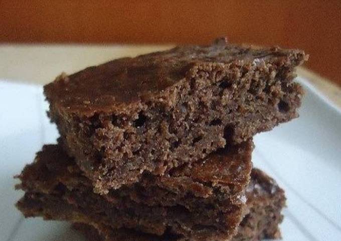 Eggless brownie