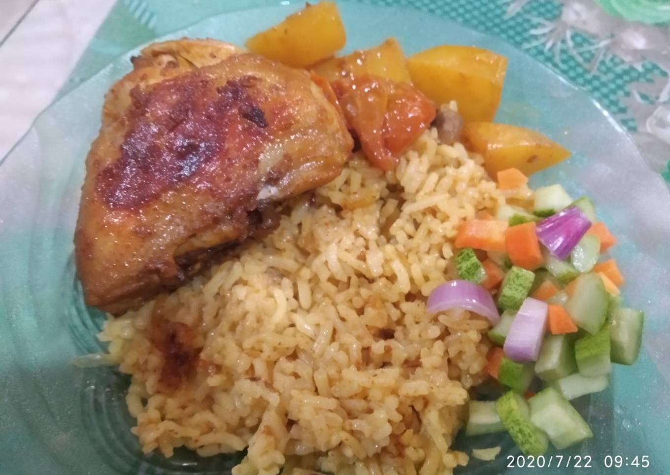 Nasi Biryani Shan (bumbu instan, magic com)