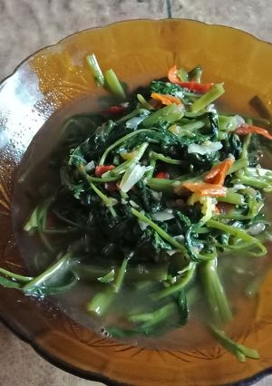 Foto resep Tumis kangkung sederhana
