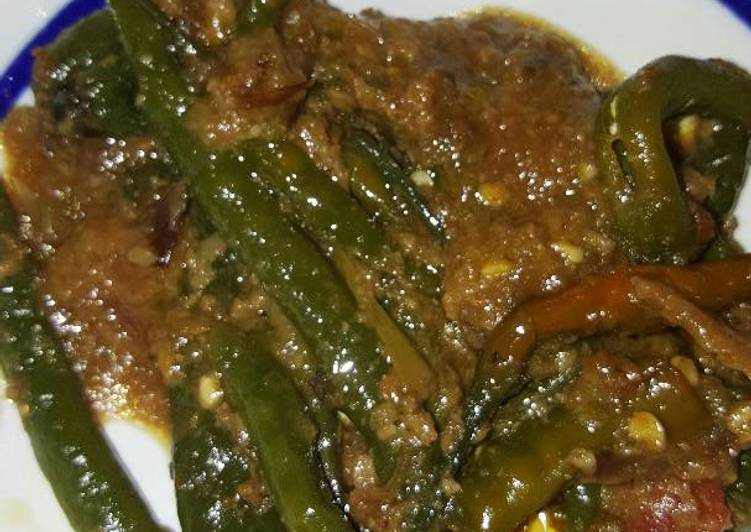 Resep Besengek (tumis) Cabe Ijo, Menggugah Selera