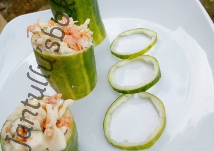 Recipe of Perfect Cucumber filled salad